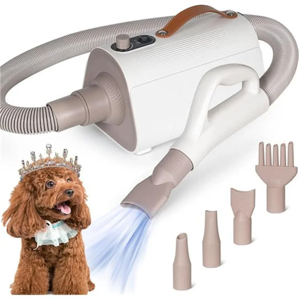 Pet Hair Dryer,,High Velocity Home Pet Dryer with Smart Temperature Adjustment